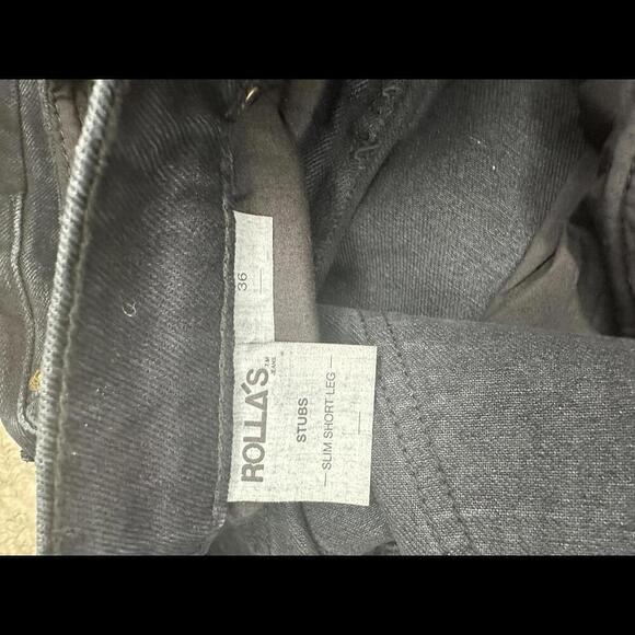 Rolla's Stubs Slim Short Leg jeans Size 36x32 - Picture 6 of 10